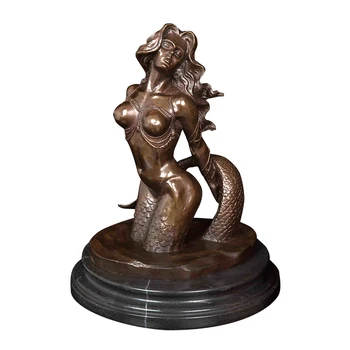 Small size bronze Mermaid art decor statue sculpture for home decoration 
Small size bronze Mermaid art decor statue sculpture for home decoration