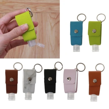 Portable Squeeze Bottle Empty Plastic Travel Bottle with Leather Keychain Holder Hand Sanitizer Refillable Bottle Clips
Portable Squeeze Bottle Empty Plastic Travel Bottle with Leather Keychain Holder Hand Sanitizer Refillable Bottle Clips