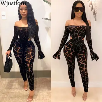 Wjustforu Strapless Sexy Print Pencil Jumpsuit Women Off Shoulder Flare Sleeve Club Bodysuit Female Skinny Elegant Party Overall
Wjustforu Strapless Sexy Print Pencil Jumpsuit Women Off Shoulder Flare Sleeve Club Bodysuit Female Skinny Elegant Party Overall
