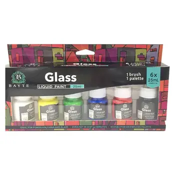 6 x 25ml Heavy Body Colors Rich Pigments Glass Paint Set for Painting Canvas Crafts
6 x 25ml Heavy Body Colors Rich Pigments Glass Paint Set for Painting Canvas Crafts
