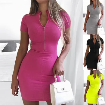 clothing OWLPRINCESS 2020 New High Neck Short Sleeve Hip Skirt Women's Zipper Dress
clothing OWLPRINCESS 2020 New High Neck Short Sleeve Hip Skirt Women's Zipper Dress