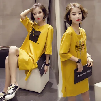 Summer Straight Women Dress Loose O Neck Half Sleeve Knee Length Casual White T shirt Dress 5XL Plus Size Dresses Femme Clothes
Summer Straight Women Dress Loose O Neck Half Sleeve Knee Length Casual White T shirt Dress 5XL Plus Size Dresses Femme Clothes