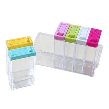 Transparent Spice Storage Containers, Set of 6 Seasoning Shaker Spice Jars Kitchen Condiment Bottles with Small/Large 2 Kinds of
Transparent Spice Storage Containers, Set of 6 Seasoning Shaker Spice Jars Kitchen Condiment Bottles with Small/Large 2 Kinds of