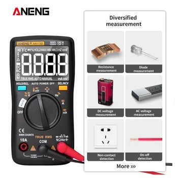 ANENG AN113D Backlight Display Multimeter AC/DC Voltage Tester Voltmeter Handheld LCD Multimetro Voltage Current Multimeter 
ANENG AN113D Backlight Display Multimeter AC/DC Voltage Tester Voltmeter Handheld LCD Multimetro Voltage Current Multimeter