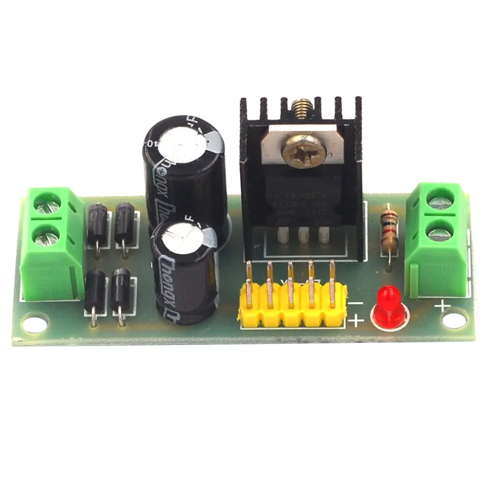 L7805 LM7805 Three-terminal Regulator Module 5V Regulated Power Supply Module 5V Voltage Regulator Module
L7805 LM7805 Three-terminal Regulator Module 5V Regulated Power Supply Module 5V Voltage Regulator Module