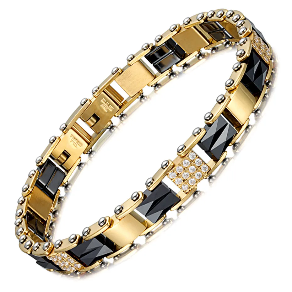 Zircon Bracelets Bangles for Lady Shiny Three Row Drill Elegant Luxury Black Ceramics Bracelet Jewelry for Women 
Zircon Bracelets Bangles for Lady Shiny Three Row Drill Elegant Luxury Black Ceramics Bracelet Jewelry for Women