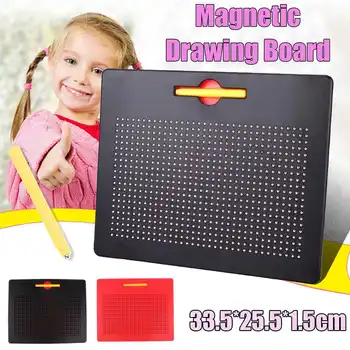 33.5x25.5cm Magnetic Tablet Magnet Pad Drawing Board Steel Bead Stylus Pen Learning Educational Writing Toys for Children Gift
33.5x25.5cm Magnetic Tablet Magnet Pad Drawing Board Steel Bead Stylus Pen Learning Educational Writing Toys for Children Gift