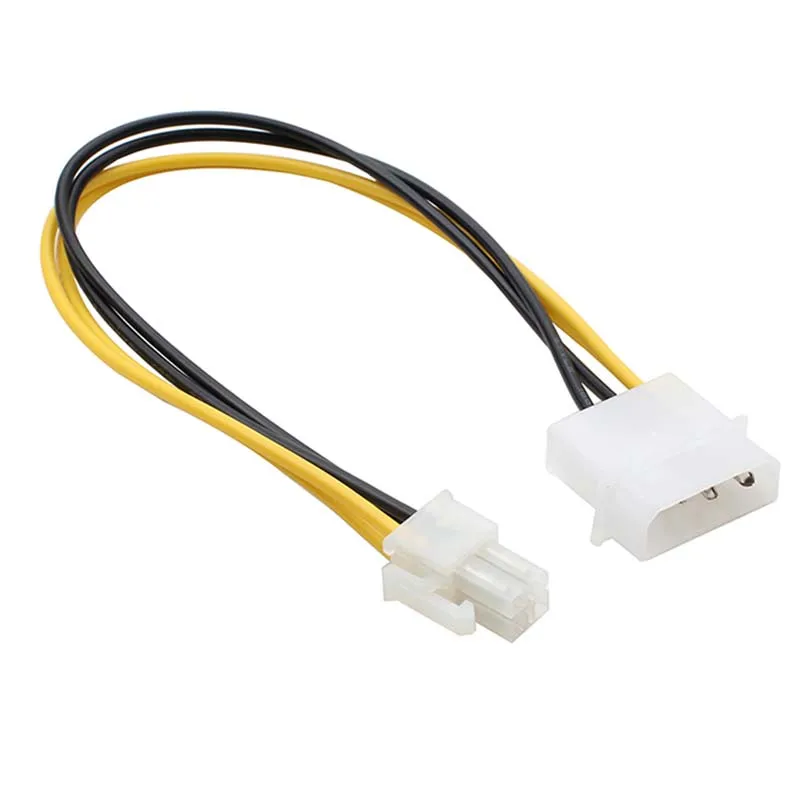 PC Computer Power Supply PSU EPS ATX/12V 4 pin IDE Molex to Motherboard 4-Pin P4 CPU Adapter Converter Cord Cable | Электроника