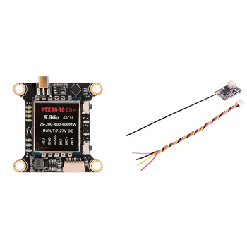 VTX5848 LITE 48CH 5.8G 25MW 200MW 400MW 600MW Switchable Transmitter & 2.4G Receiver Receiving Module FS-RX2A Pro V1
VTX5848 LITE 48CH 5.8G 25MW 200MW 400MW 600MW Switchable Transmitter & 2.4G Receiver Receiving Module FS-RX2A Pro V1