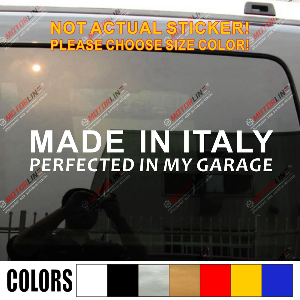 Фото Сделано в Италии Улучшенная моей наклейка для гаража подходит Fiat Alfa Romeo выбрать
