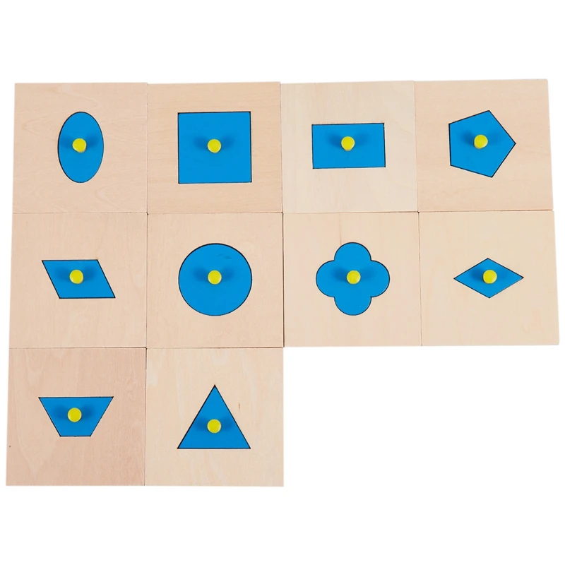 10Pcs Family Version Wood Geometric Shapes Panel/Insets Wooden Pegged Sensorial Toys for Children 
10Pcs Family Version Wood Geometric Shapes Panel/Insets Wooden Pegged Sensorial Toys for Children
