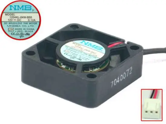 NMB-MAT 1204KL-04W-B50 L04 DC 12V 0.12A 3-проводной 30x30x10 мм вентилятор охлаждения сервера
NMB-MAT 1204KL-04W-B50 L04 DC 12V 0.12A 3-проводной 30x30x10 мм вентилятор охлаждения сервера