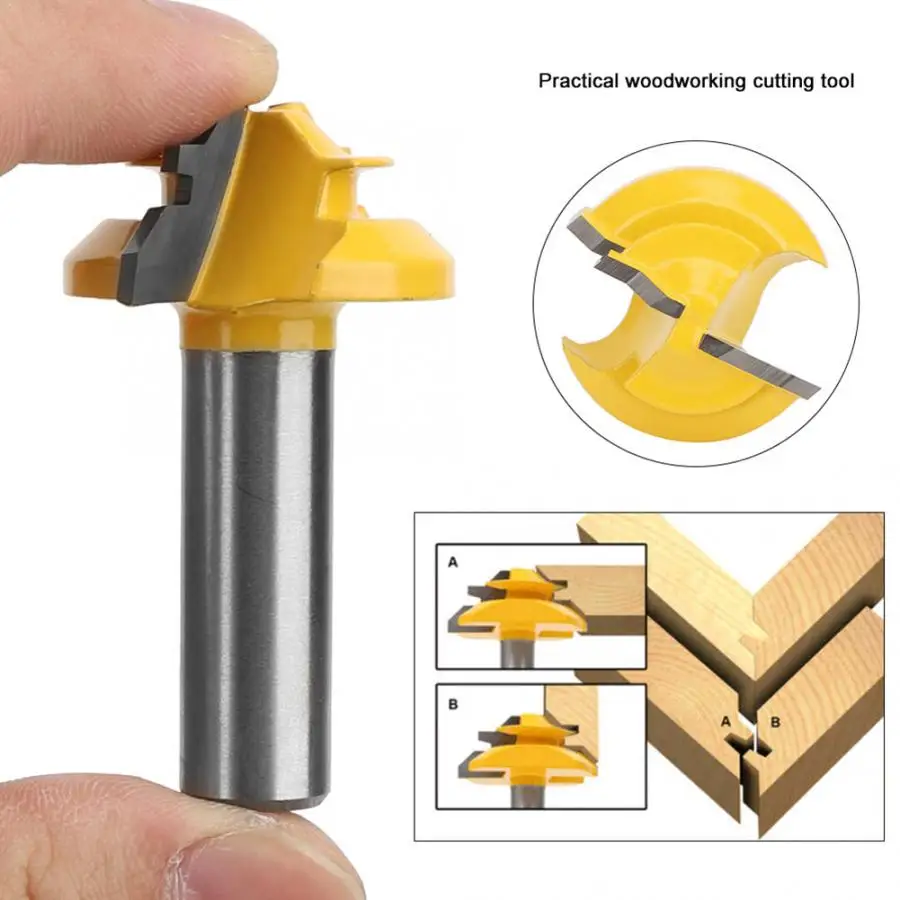 12X1-3/8 45 Degree Router Bit Cemented Carbide Milling Cutter Woodworking Cutting Accessories
12X1-3/8 45 Degree Router Bit Cemented Carbide Milling Cutter Woodworking Cutting Accessories