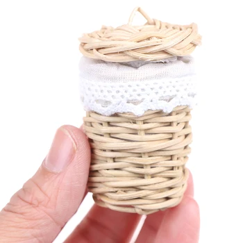 1/12 Dollhouse Miniature Handmade Bamboo Basket Doll House Decor Ornaments, 
1/12 Dollhouse Miniature Handmade Bamboo Basket Doll House Decor Ornaments,