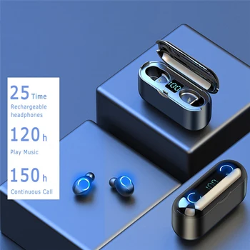 F9-8 TWS Bluetooth Headphone 5.0 Touch Control Wireless Headset LED Power Display Earphone Gaming Auriculares
F9-8 TWS Bluetooth Headphone 5.0 Touch Control Wireless Headset LED Power Display Earphone Gaming Auriculares