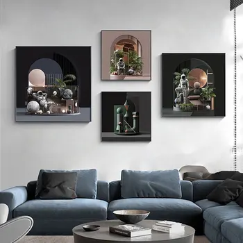 Nodic Creative Astronaut Geometry Abstract Canvas Poster Square Art Printing Wall Pictures for Living Room Bedroom Home Decor
Nodic Creative Astronaut Geometry Abstract Canvas Poster Square Art Printing Wall Pictures for Living Room Bedroom Home Decor