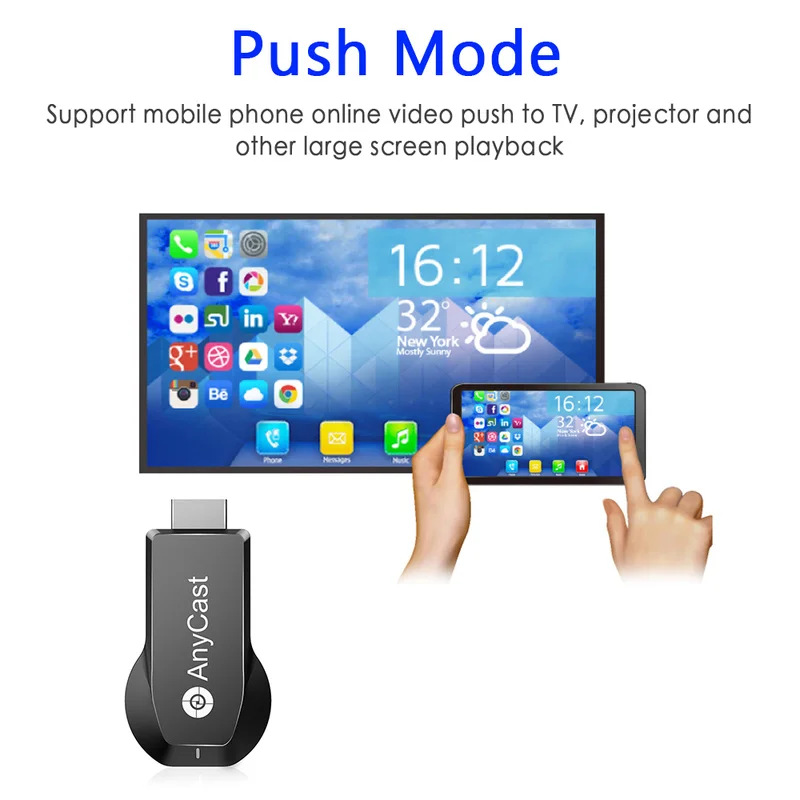 M100 4K HD Wireless 2.4G/WiFi HDMI Display Receiver TV Projection Video Transmission Same Screen Fits for Netflix Google Youtub
M100 4K HD Wireless 2.4G/WiFi HDMI Display Receiver TV Projection Video Transmission Same Screen Fits for Netflix Google Youtub