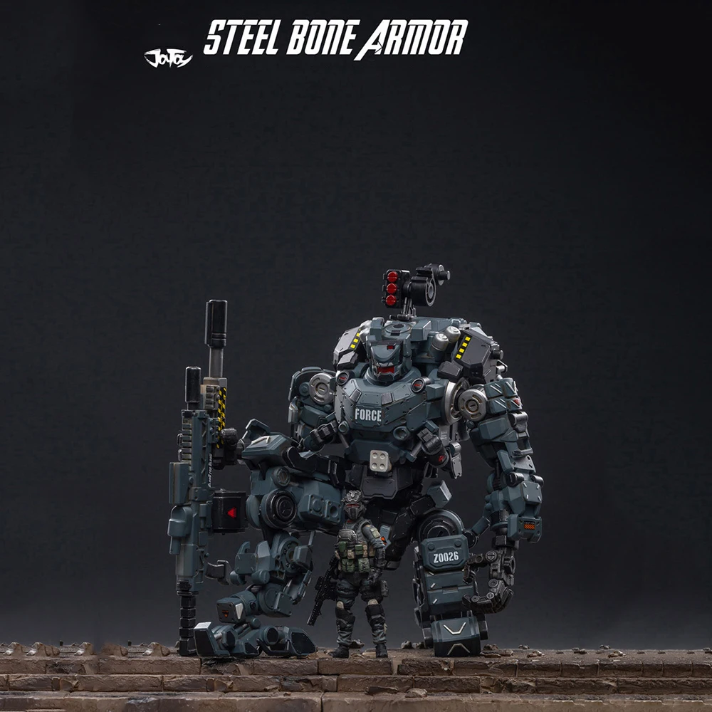 JOYTOY JT0418 1/25 STEEL BONE H-05 Heavy firepower MECHA Gray Figure Solider Set
JOYTOY JT0418 1/25 STEEL BONE H-05 Heavy firepower MECHA Gray Figure Solider Set