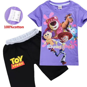 cartoon Toy Story Princess Jessie Print girls T-shirt set Cotton Summer Short Sleeve O-neck T Shirt + shorts Kids Clothing Tops 
cartoon Toy Story Princess Jessie Print girls T-shirt set Cotton Summer Short Sleeve O-neck T Shirt + shorts Kids Clothing Tops