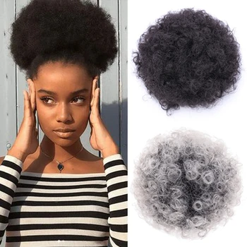 XUANGUANG African Synthetic Big Round Chignon Curly Hair Drawstring Fluffy Bun Headwear Synthetic Buns for Black
XUANGUANG African Synthetic Big Round Chignon Curly Hair Drawstring Fluffy Bun Headwear Synthetic Buns for Black