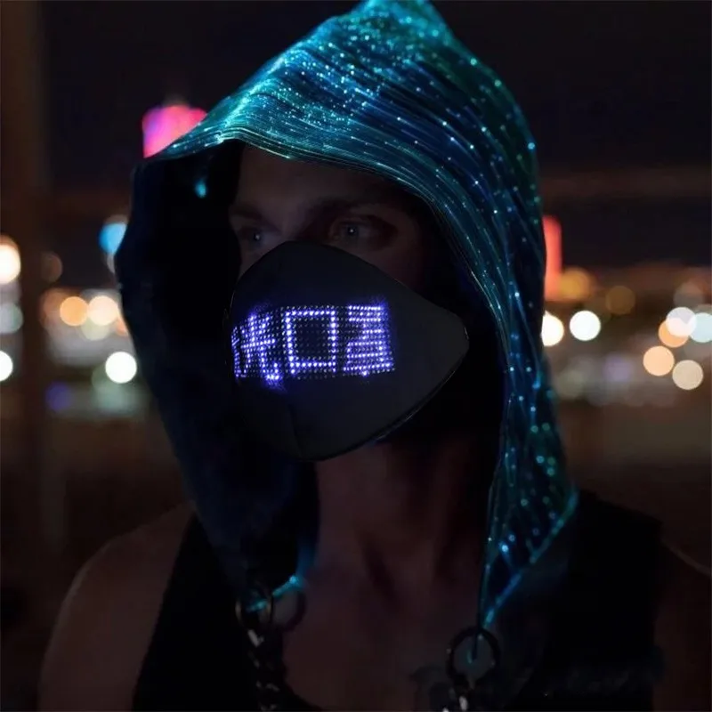 Cool LED Automatic Luminous Mask Support Phone APP Edit Pattern Bluetooth Display Masks Matrix Programmable Xmas Party Supply
Cool LED Automatic Luminous Mask Support Phone APP Edit Pattern Bluetooth Display Masks Matrix Programmable Xmas Party Supply