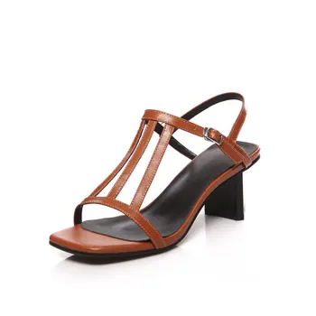Metal Buckle Sandals For Woman Genuine Leather Women Footwear High Heels Pumps Summer Cool Wedding Shoes Woman
Metal Buckle Sandals For Woman Genuine Leather Women Footwear High Heels Pumps Summer Cool Wedding Shoes Woman