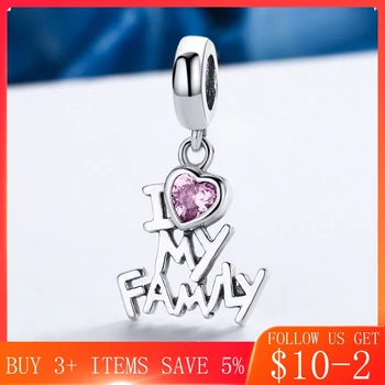 CodeMonkey Authentic 925 Sterling Silver I Love Family Charms Fit Original Design Bracelet Beads DIY Jewelry For Women CMC251
CodeMonkey Authentic 925 Sterling Silver I Love Family Charms Fit Original Design Bracelet Beads DIY Jewelry For Women CMC251