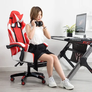 Ergonomic Office Chair Computer Office Chair Racing Gaming Chair Adjustable Rolling Swivel Chair with Wheels
Ergonomic Office Chair Computer Office Chair Racing Gaming Chair Adjustable Rolling Swivel Chair with Wheels