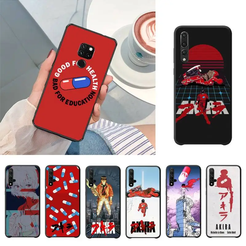 Пленка Maiyaca Akira 1988 черный корпус корпуса телефона для Huawei P20 P30 P10 lite P20Pro PSmart Y7 Y6 Prime