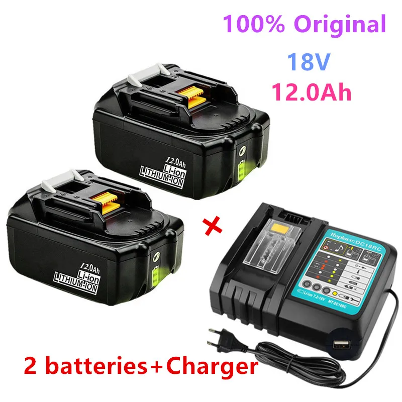 100% Original For Makita 18V 12000mAh Rechargeable Power Tools Battery with LED Li-ion Replacement LXT BL1860B BL1860 BL1850
100% Original For Makita 18V 12000mAh Rechargeable Power Tools Battery with LED Li-ion Replacement LXT BL1860B BL1860 BL1850