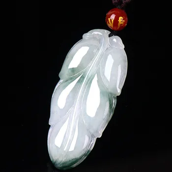 Natural Emerald Leaf Jade Pendant Beads Necklace Charm Jewellery Fashion Hand-Carved Man Woman Luck Gifts Amulet New 
Natural Emerald Leaf Jade Pendant Beads Necklace Charm Jewellery Fashion Hand-Carved Man Woman Luck Gifts Amulet New