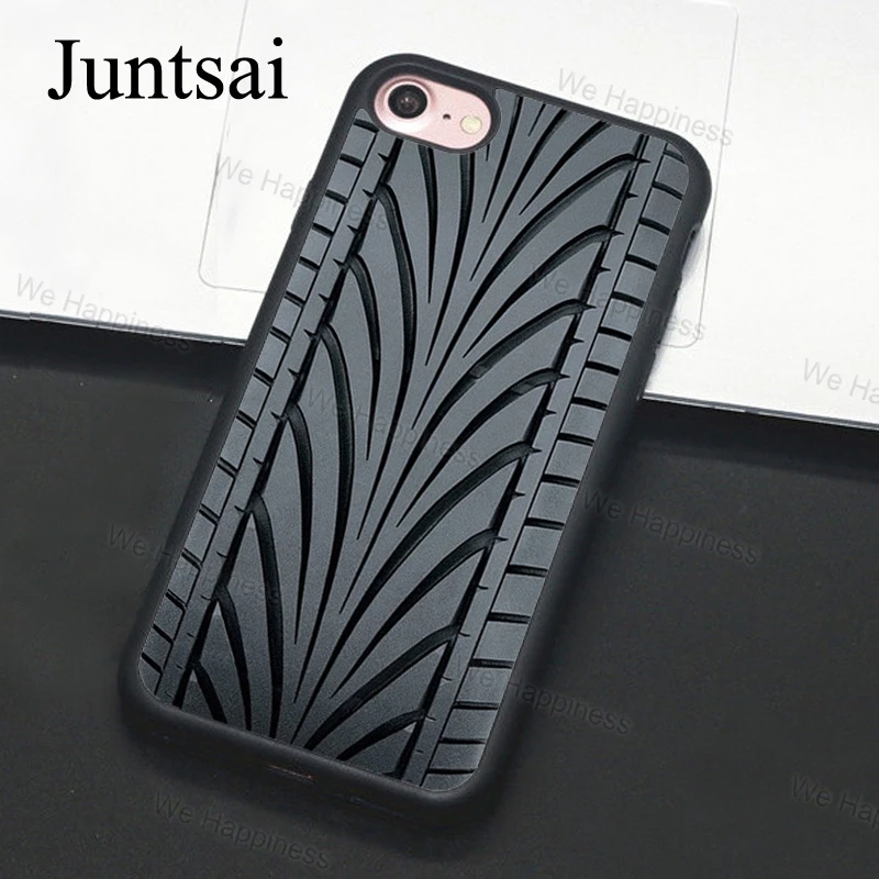 Juntsai Tire Tread Tyre Track Phone Case For iphone 11 Pro MAX XR XS
