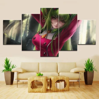 Home Decor Modular Canvas Picture 5 Code Geass Anime C.C. a living room Poster Home wall Canvas Painting Wholesale
Home Decor Modular Canvas Picture 5 Code Geass Anime C.C. a living room Poster Home wall Canvas Painting Wholesale