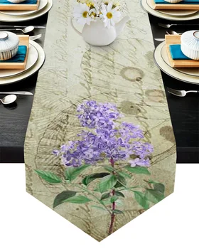 Vintage Plant Lavender Purple Table Runner Wedding Table Decor Flower Cake Tablecloth and Placemat Christmas Decor
Vintage Plant Lavender Purple Table Runner Wedding Table Decor Flower Cake Tablecloth and Placemat Christmas Decor
