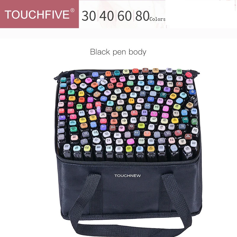 TouchFive Marker 30/40/60/80/168 Colors pen Brush pen Alcoholic Oily based ink Art Marker For Manga Dual Headed Sketch Markers
TouchFive Marker 30/40/60/80/168 Colors pen Brush pen Alcoholic Oily based ink Art Marker For Manga Dual Headed Sketch Markers