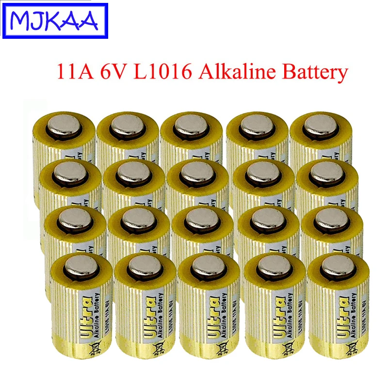 MJKAA 20Pcs L1016 11A 6V Alkaline Battery Primary Dry Batteries for Car Key Remote Control Drop Shipping
MJKAA 20Pcs L1016 11A 6V Alkaline Battery Primary Dry Batteries for Car Key Remote Control Drop Shipping