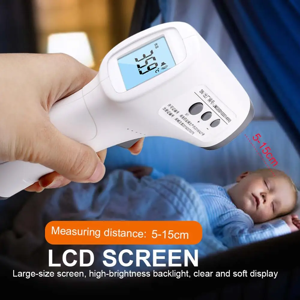 Electric Digital Infrared Thermometer Non Contact Infrared Thermometer Pyrometer Ir Laser Temperature Meter Gun Adult Baby Kids
Electric Digital Infrared Thermometer Non Contact Infrared Thermometer Pyrometer Ir Laser Temperature Meter Gun Adult Baby Kids