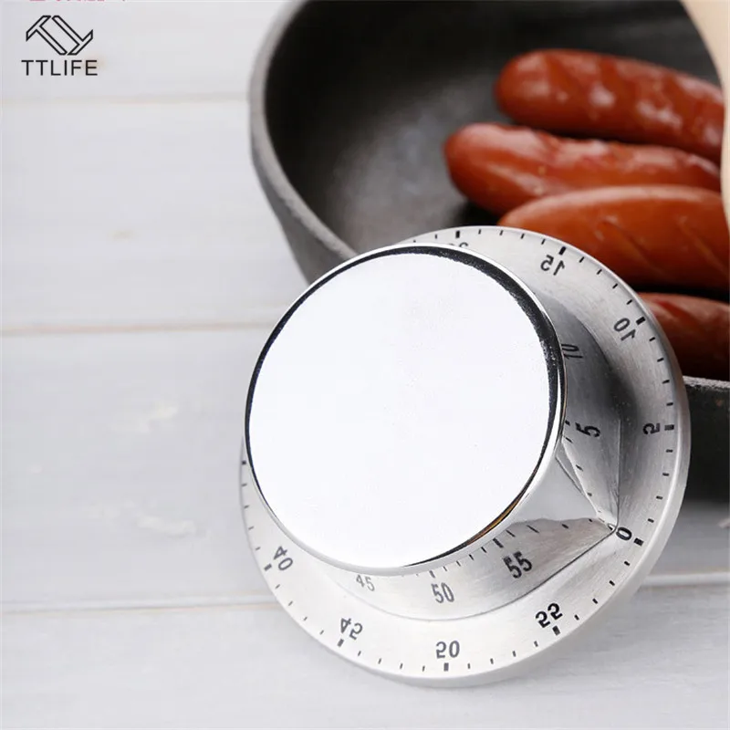 TTLIFE Stainless Steel Kitchen Timer with Magnetic Base Manual Mechanical Cooking Timer Countdown Cooking Tools Kitchen Gadgets
TTLIFE Stainless Steel Kitchen Timer with Magnetic Base Manual Mechanical Cooking Timer Countdown Cooking Tools Kitchen Gadgets