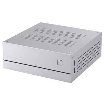 A01 Aluminum Mini-ITX HTPC Desktop Computer Chassis (Silver Aluminum)