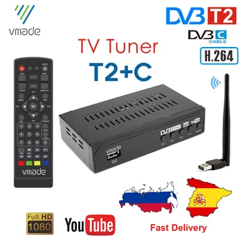 DVB T2 Terrestrial Digital TV Receivers DVB-C Combo Russian Spain HD H.264 Decoder FTA TV Tuner Support Youtube Set Top Boxes
DVB T2 Terrestrial Digital TV Receivers DVB-C Combo Russian Spain HD H.264 Decoder FTA TV Tuner Support Youtube Set Top Boxes