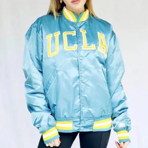 Justin Bieber Satin Starter Bomber Jacket Men Women 1:1 High Quality Windbreaker Jacket Chaqueta Hombre 100%Cotton Bomber Jacket 
Justin Bieber Satin Starter Bomber Jacket Men Women 1:1 High Quality Windbreaker Jacket Chaqueta Hombre 100%Cotton Bomber Jacket