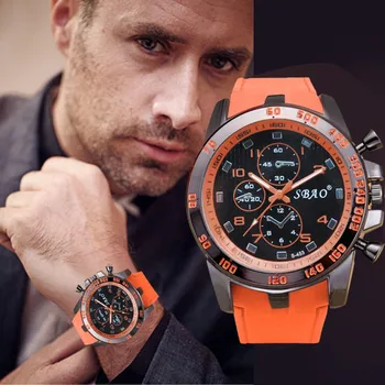 Simple Silicone strap Stainless Steel Lux Orange Sport Watch Analog Quartz Watch Modern Men Fashion Wrist Watch erkek kol saati
Simple Silicone strap Stainless Steel Lux Orange Sport Watch Analog Quartz Watch Modern Men Fashion Wrist Watch erkek kol saati