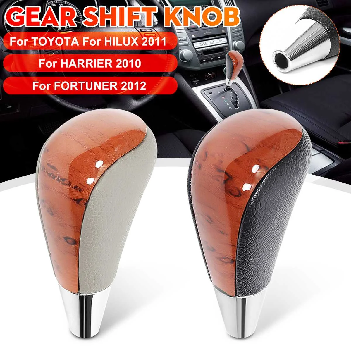 Leather Car AT Gear Shift Knob Lever Shifter Stick For Toyota for Hilux 2011-onward For Harrier 2010-onward
Leather Car AT Gear Shift Knob Lever Shifter Stick For Toyota for Hilux 2011-onward For Harrier 2010-onward