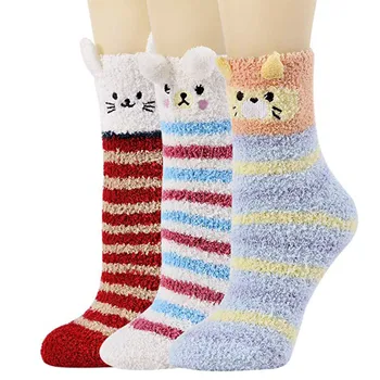 Woman Socks Funny Cute Fuzzy Socks 3 Pairs Warm Soft Slipper Home Sleeping Animal Socks Happy Japanese Harajuku Skateboard Socks
Woman Socks Funny Cute Fuzzy Socks 3 Pairs Warm Soft Slipper Home Sleeping Animal Socks Happy Japanese Harajuku Skateboard Socks