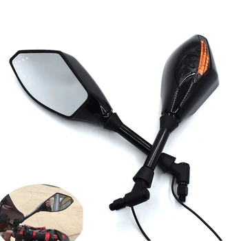 Universal Motorcycle mirrors LED Turn Signals Rearview Mirrors for Kawasaki ZZR600 ZX6R ZX636R ZX6RR ZX9R ZX10R Z1000 ZX12
Universal Motorcycle mirrors LED Turn Signals Rearview Mirrors for Kawasaki ZZR600 ZX6R ZX636R ZX6RR ZX9R ZX10R Z1000 ZX12