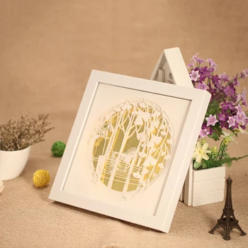 24x24cm Wall Decoration DIY 3D Painting with Frame Delicate Paper Engraving Picture Wall Room Decals Decorative Painting 2 Color 
24x24cm Wall Decoration DIY 3D Painting with Frame Delicate Paper Engraving Picture Wall Room Decals Decorative Painting 2 Color