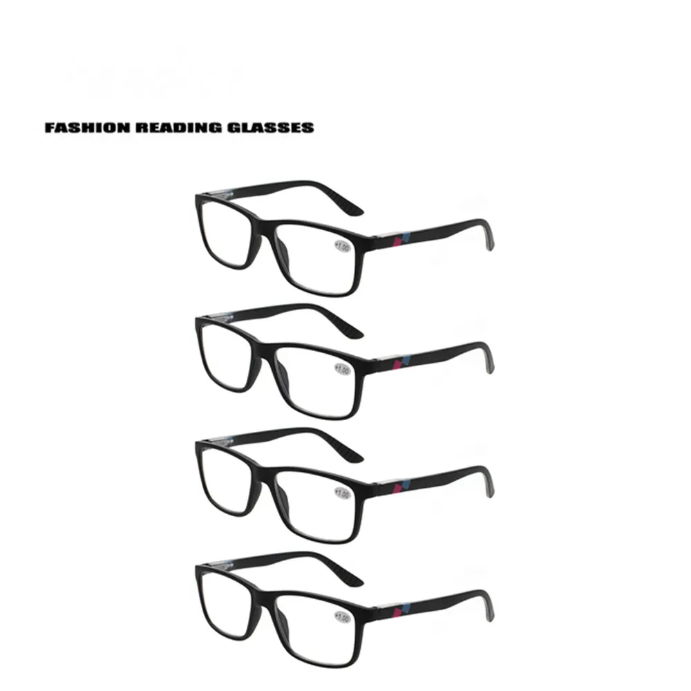 4 Pack Classic Reading Glasses Spring Hinge Rectangular Eyeglasses Frames Quality Reader for Men and Women Frame Material Gender
4 Pack Classic Reading Glasses Spring Hinge Rectangular Eyeglasses Frames Quality Reader for Men and Women Frame Material Gender