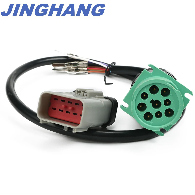 For Kenworth VECU accessory connector FCI Apex 14 way to 9 pin J1939 RP1226 ELD 24"
For Kenworth VECU accessory connector FCI Apex 14 way to 9 pin J1939 RP1226 ELD 24"