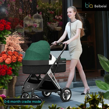 High quality baby stroller can sit and lie down and fold lightweight two-way high landscape newborn child four-wheeled stroller
High quality baby stroller can sit and lie down and fold lightweight two-way high landscape newborn child four-wheeled stroller