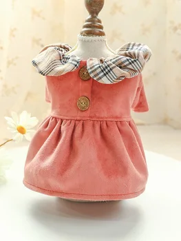 New Autumn Winter Plaid Collar Suede Skirts for Dogs Small Puppy Pink Color Cheap Price Dog Dresses Comfortable Chihuahua Skirts 
New Autumn Winter Plaid Collar Suede Skirts for Dogs Small Puppy Pink Color Cheap Price Dog Dresses Comfortable Chihuahua Skirts